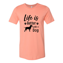 Load image into Gallery viewer, cc Life Is Better With a Dog-black