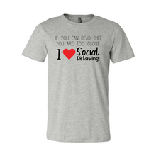 Load image into Gallery viewer, cc I Love Social Distancing-black