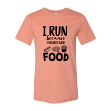 Load image into Gallery viewer, cc I Run Because I Really Like Food-black