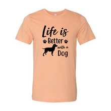 Load image into Gallery viewer, cc Life Is Better With a Dog-black