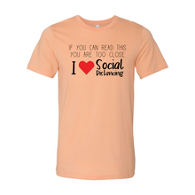 Load image into Gallery viewer, cc I Love Social Distancing-black