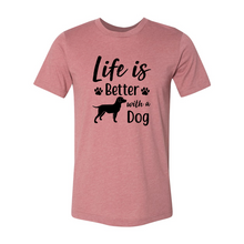Load image into Gallery viewer, cc Life Is Better With a Dog-black