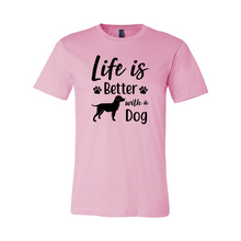 Load image into Gallery viewer, cc Life Is Better With a Dog-black