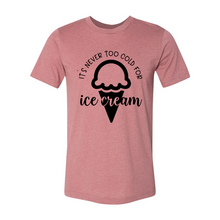 Load image into Gallery viewer, etsy Its Never Too Cold for Ice Cream-black