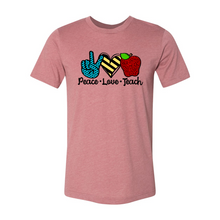 Load image into Gallery viewer, cc Peace Love Teach-black