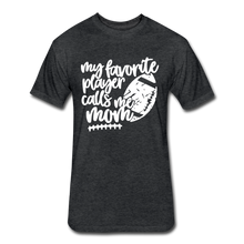 Load image into Gallery viewer, My Favorite Player Football Mom Graphic Tee-Shirt Football T-Shirt for Women Top - heather black