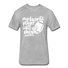 Load image into Gallery viewer, My Favorite Player Football Mom Graphic Tee-Shirt Football T-Shirt for Women Top - heather gray